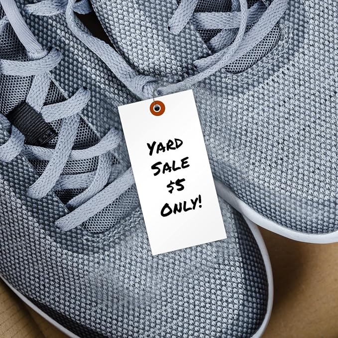 SmartSign 6.25 x 3.125 inch Blank White Shipping Tags - Image 4