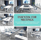 Conference Table, 55.1''Folding Conference Room Table - Image 7