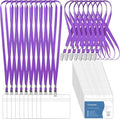 100 Pcs Lanyards for ID Badges and 100 Pcs Clear Name Tag Holders Reusable by Lecpeting