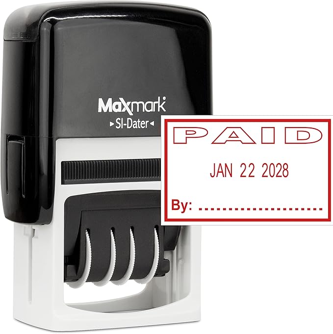 MaxMark Office Self Inking Date Stamp by Maxmark