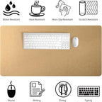 Bloss Gold Desk Mat, PU Large Mouse Pad - Image 5