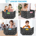 Black 12-Pack Desk Dividers for Students, Waterproof Plastic Study Carrel - Image 7