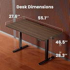 ErGear Height Adjustable Electric Standing Desk, 55 x 28 Inches Sit Stand up - Image 3