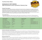 Dura-Gold Green Automotive Masking Tape 1/2 Inch, Case of 72 Rolls - Image 6