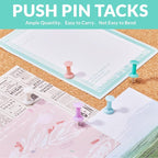 LincOficey 400pcs Push Pins, Colored Thumb Tacks - Image 6