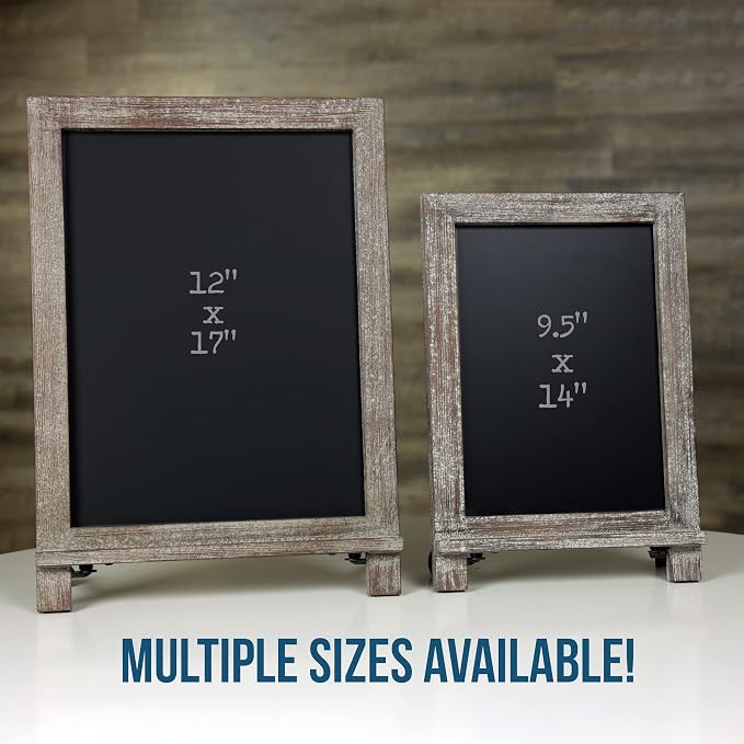 HBCY Creations Rustic Wooden Tabletop Chalkboard - Image 8