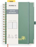 POPRUN Spiral Dotted Journal Notebook, by POPRUN