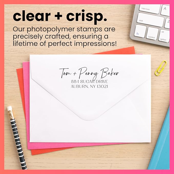 ExcelMark Personalized Return Address Stamp – Custom Self Inking Rubber Stamp - Image 5