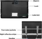 ENGPOW File Box with Lock, Fireproof Document Box with Zipper＆Pockets, - Image 8
