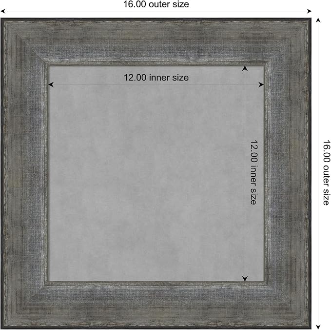 Amanti Art Silver Framed Magnetic Board 16x16 X-Small Vision Board - Image 4