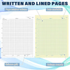 Affrolling 2 Pack Carbonless Lab Notebook Carbon Copy 8.5'' x 11'' 50 Set of - Image 3