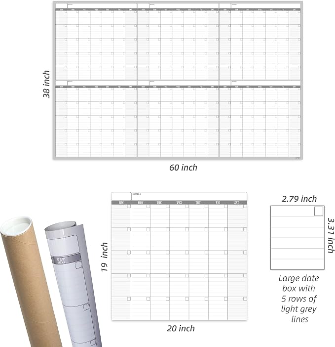 Large Dry Erase Wall Calendar - Image 3