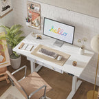 Agilestic Standing Desk with 2 Drawers, Adjustable Height Electric Desk with - Image 3