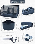 LXEVIHK 20Pcs Black Desk Organizers and Accessories - Image 5