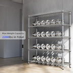 M MZG 2200 Lbs 5 Tier Storage Rack Metal Wire Shelving Unit, Storage Standing - Image 6