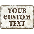 Rustic Custom Sign, Personalized Metal Signs, Gift by SigoSigns
