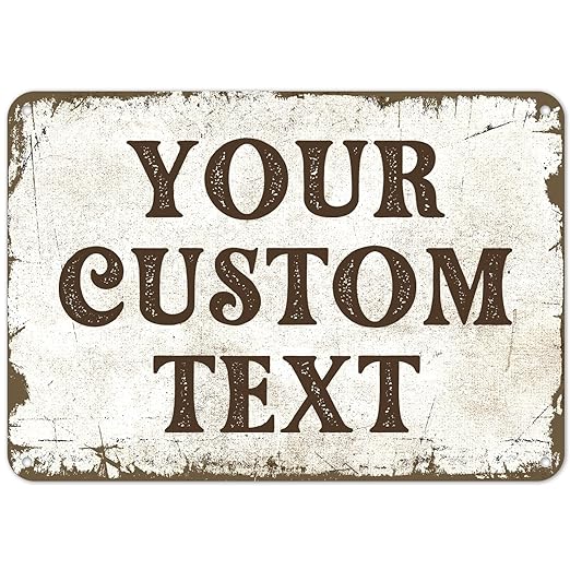 Rustic Custom Sign, Personalized Metal Signs, Gift by SigoSigns