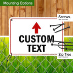 Custom Arrow, Custom Directional Sign, Up Arrow, 7x10 Inches, 55 mil thick HDPE - Image 5