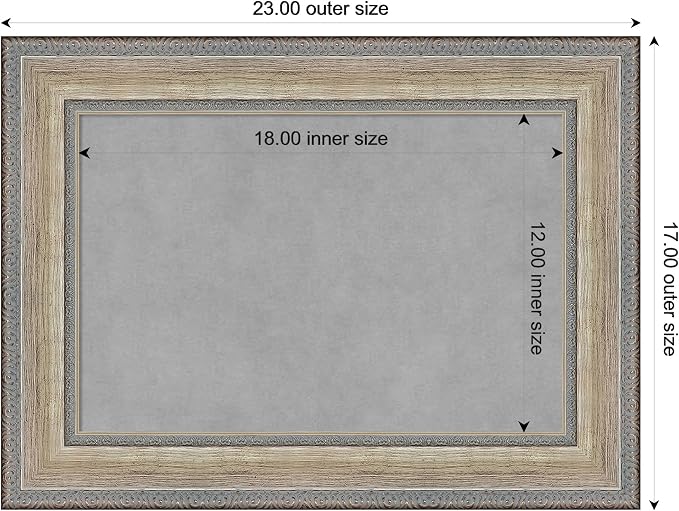 Amanti Art Silver Framed Magnetic Board 17x23 Small Vision Board - Image 4