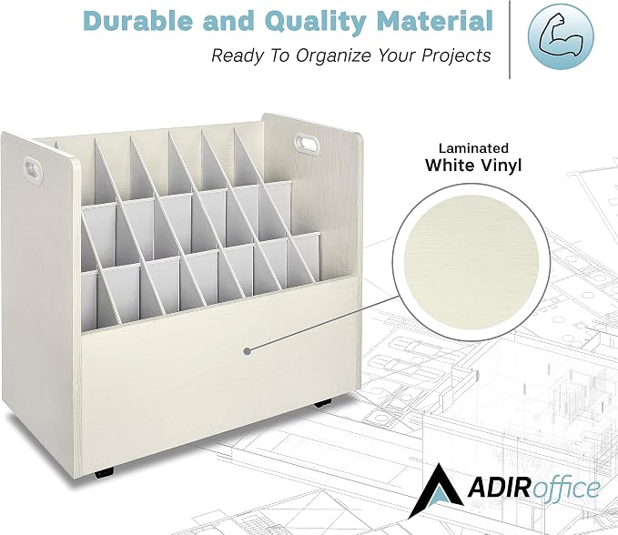 AdirOffice Adir Blue Print Storage Organizer - Image 5