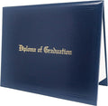 GraduationMall 11"x14" Imprinted Padded Diploma Cover Certificate Holder Navy by GraduationMall%C2%AE