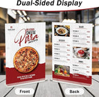 Argvey 8 Pack Acrylic Sign Holder 8.5 x 11 Vertical - Image 2