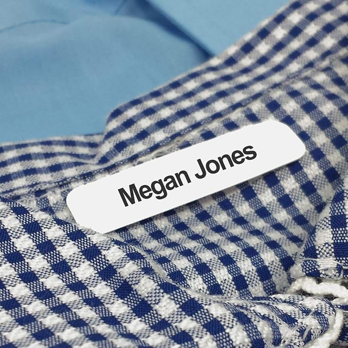 50 Printed Iron-on Name Labels/Tags by LabelWeavers