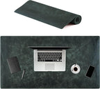 Node Leather Calfskin Leather Desk Pad – Executive Office Desk Mat by NodeLeather