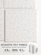 Bumusty Large Felt Bulletin Board 48" x 36" Cork Board Alternative - Image 3