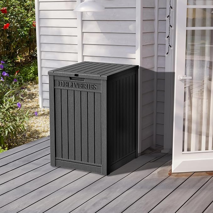 Yardgrace 55 Gallon Outdoor Storage Box, Waterproof Resin Deck Box - Image 2