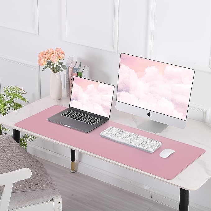 Leather Desk pad Protector, Large Desk mat - Image 7