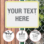 Personalized Custom Customize for Office, Delivery Yellow Sign, 24x30 Inches - Image 4