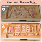 Vtopmart 25 PCS Plastic Drawer Organizers Set, 4-Size Versatile Bathroom and - Image 3
