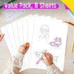 8 Packs Small Whiteboards, Double Sided Dry Erase Blank Board, Writable and - Image 2