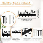 Key Holder for Wall, Key Hooks Organizer Hanger Rack Wall Mounted - Image 2