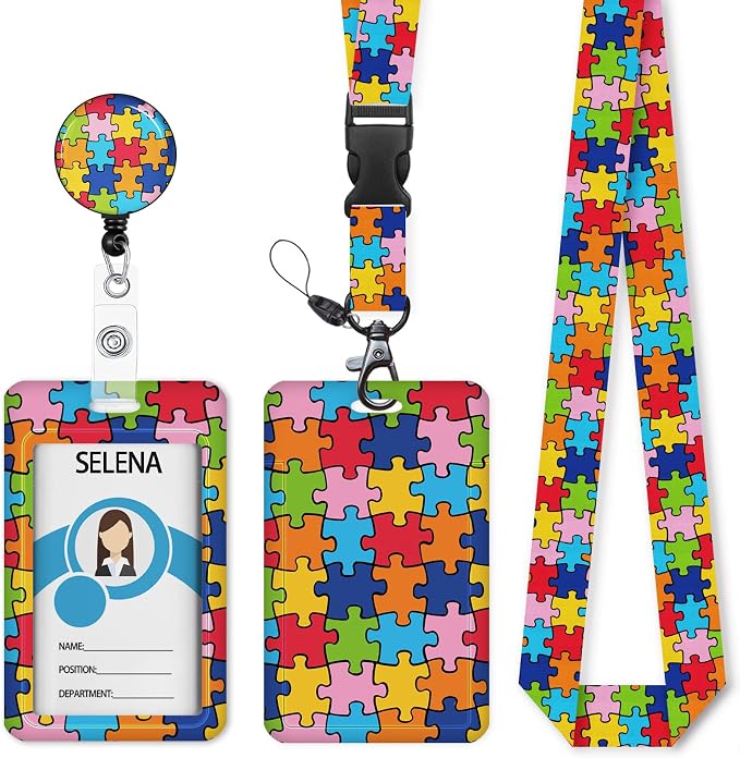 ID Badge Holder with Breakaway Lanyard, Lanyards by Mcapirivo