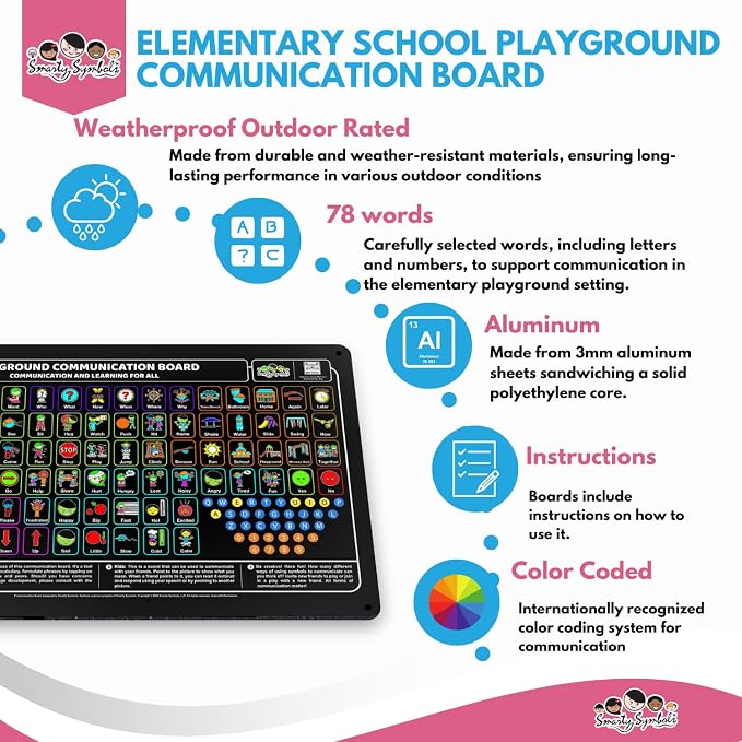 Weather-Proof Aluminum School Playground Communication Board - Image 5