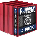 Samsill Durable 1.5 Inch Binder, Made in the USA, Round Ring Customizable Clear by Samsill