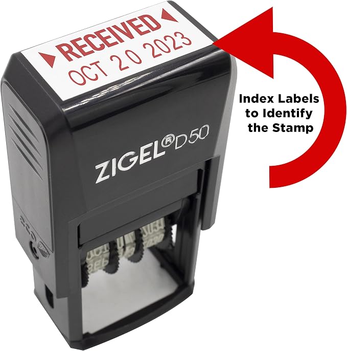 ZIGEL D50 Date Stamp with Shipped - Image 5