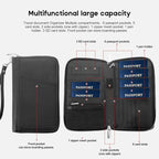 RFID Blocking Family Passport Holder Wallet 6, Premium Leather Travel Document - Image 3