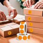 Orange 1 Inch Round Color Coding Dot Labels, 10 Rolls 10000 Dot Stickers in - Image 6