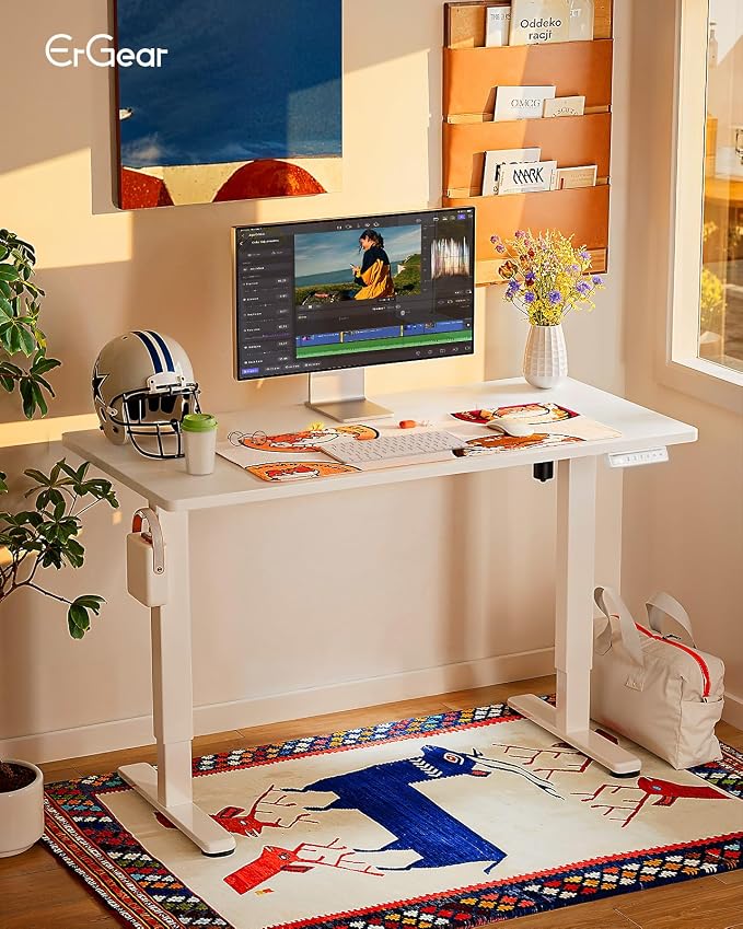 ErGear Electric Standing Desk, 44 x 24 Inches Height Adjustable Stand up Desk - Image 2