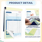 100 Sets Purchase Order Book 5-9/16 x 8-7/16 Inches 2 Part Carbonless Copy - Image 3