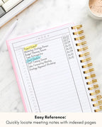 Lamare Meeting Notebook for Work Organization – Perfect Work Notebook for Note - Image 5