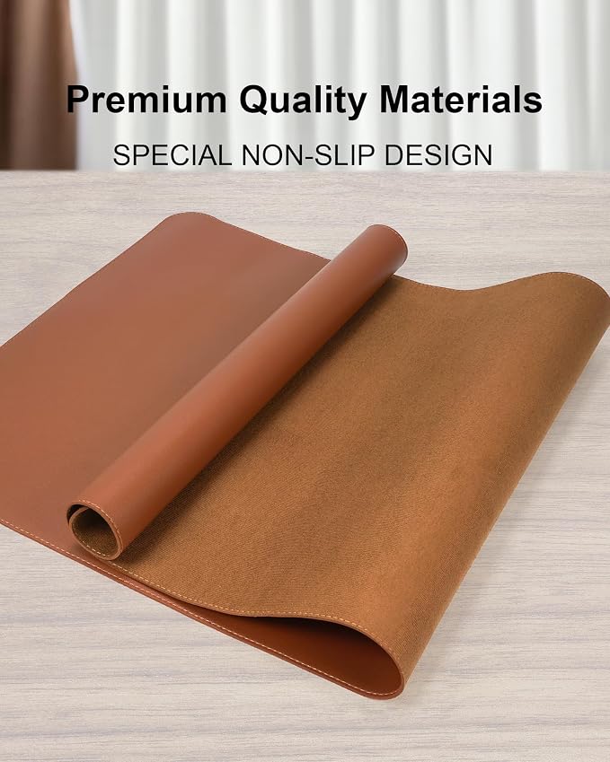 Leather Mouse Pad & Desk Blotter Mat - Image 2