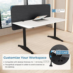MORDEER 47.2" Privacy Desk Divider Panel, Acoustic Divider Panels - Image 5