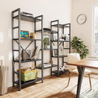 SUPERJARE Triple 4 Tier Bookshelf, Bookcase - Image 8