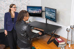 Rocelco 40" Large Height Adjustable Standing Desk Converter - Image 7