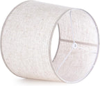 GO&SO Oatmeal Linen Drum Lamp Shade - Image 4