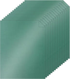 Silunkia 40 Sheets Christmas Green Shimmer Cardstock 8.5 x 11 Scrapbook Paper by Silunkia